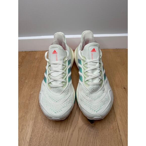 Adidas Women's Ultra Boost 22 Heat.RDY White Iridescent Running Athletic Sneaker - Picture 2 of 11